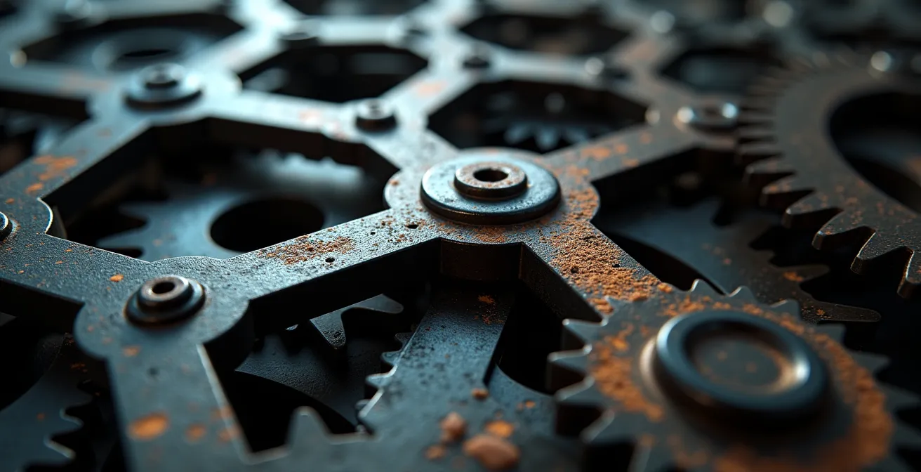 Vista aérea de polígono industrial español mostrando interconexión entre pequeñas empresas