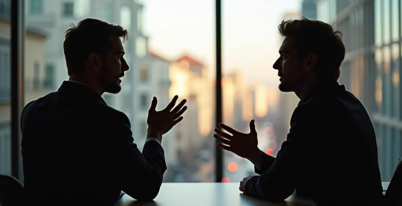 Composición minimalista mostrando contraste entre enfoque especializado y generalista en inversión