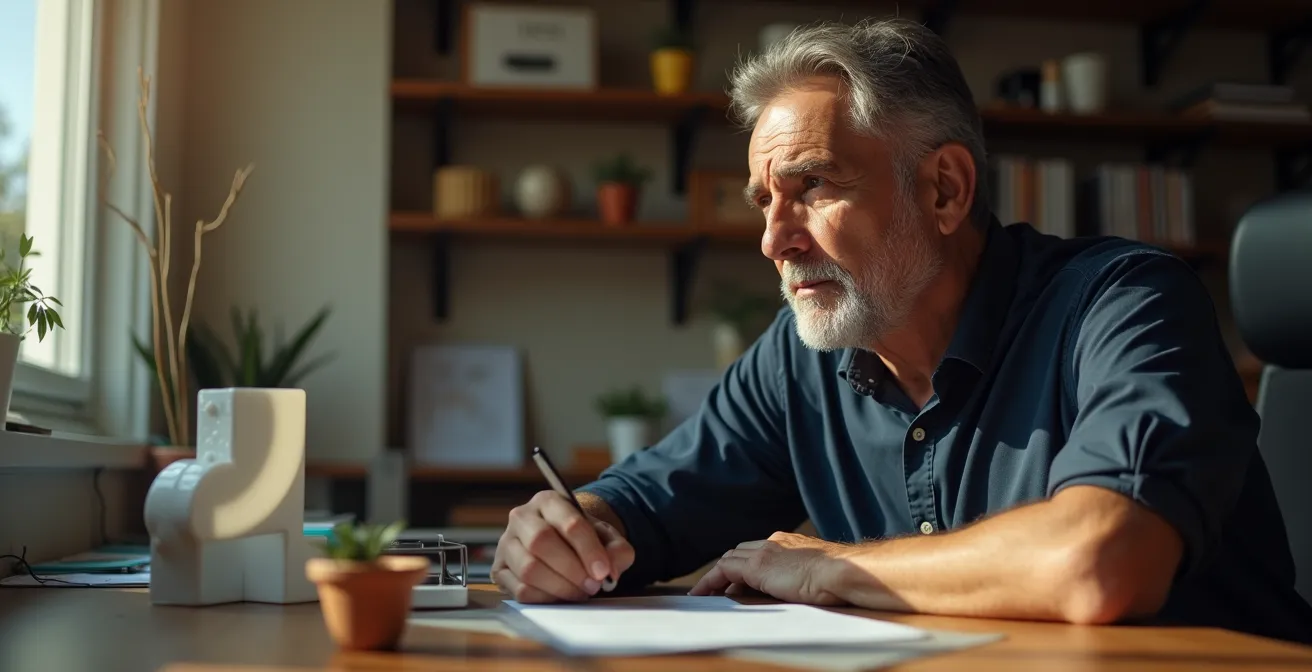 Representación abstracta de la psicología del inversor durante correcciones de mercado