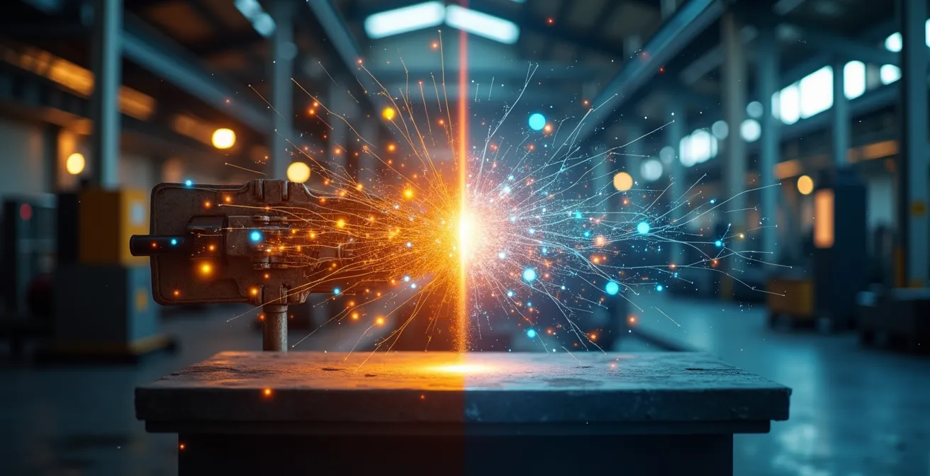 Proceso de transformación de empresa industrial hacia servicios digitales con modelo dual